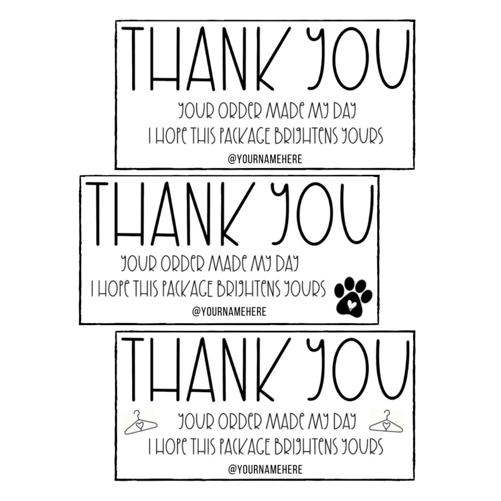 100CT Personalized Small Business Stickers